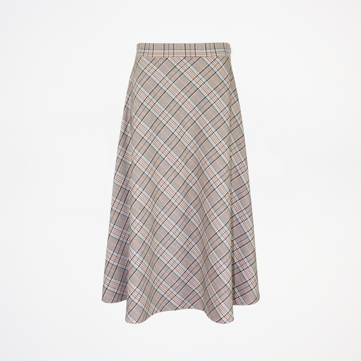 Margot Brown Blue Tartan